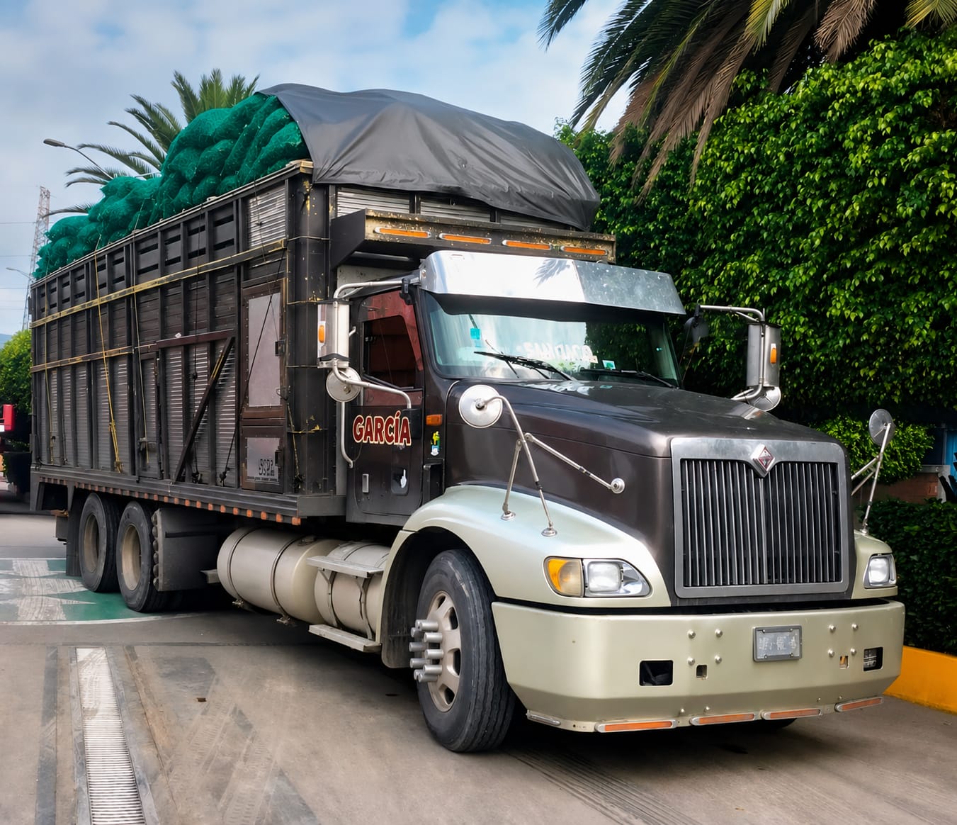 Tortón gris de Transportes García Jiménez